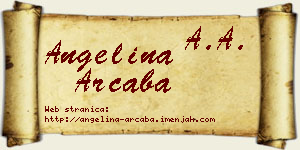 Angelina Arčaba vizit kartica